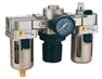 EC3000-02 Filter regulator ตัวปรับลม size 1/4" Manaul ตัวใหญ่ pressure 0-10 kg/cm2 (bar)150psi 